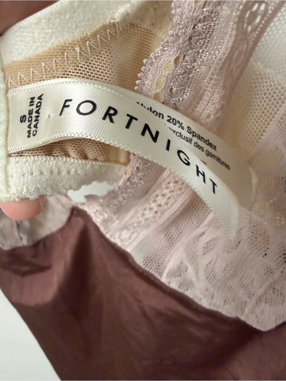 Fortnight NWT Lace Sheer Lingerie Slip Size Small - Picture 7 of 10